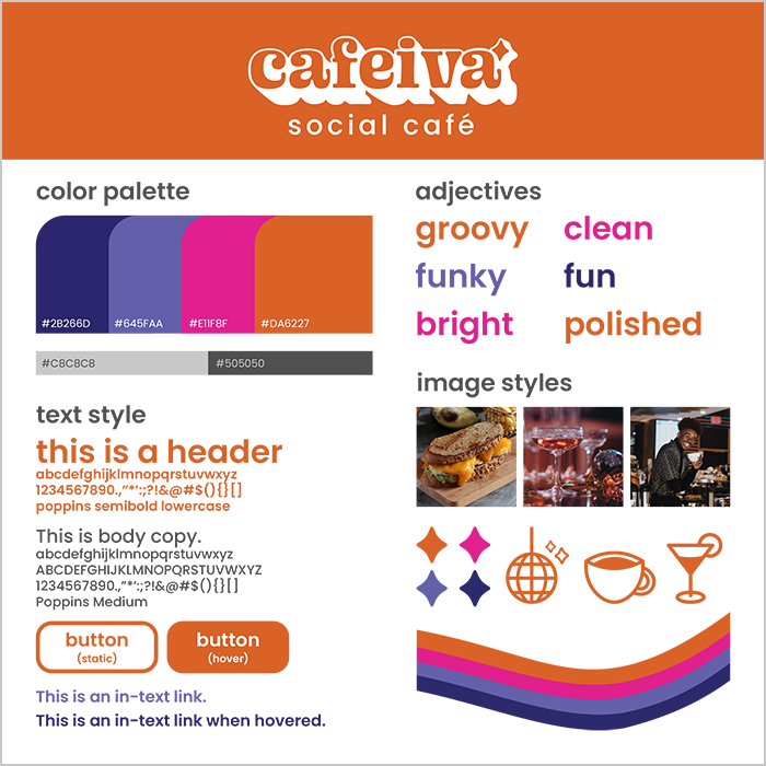 Cafeiva website proposed style tile.