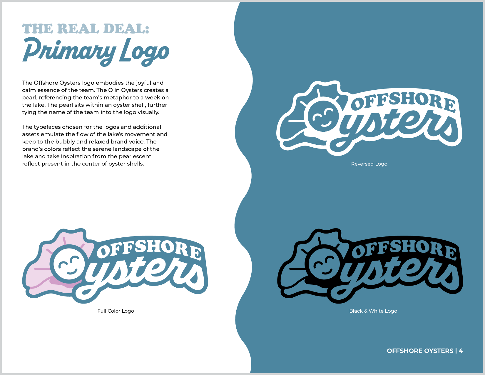 Offshore Oysters brand guideline primary logo.