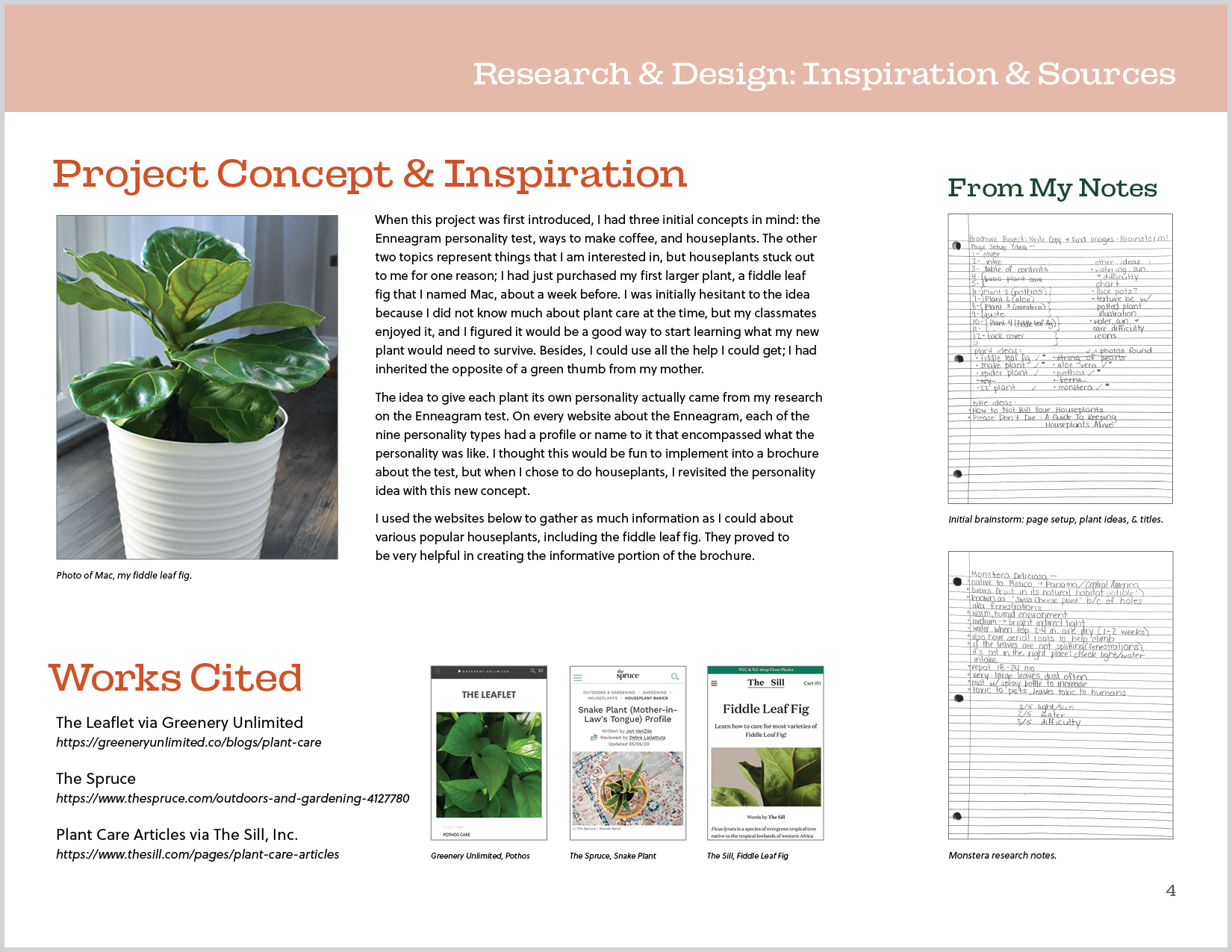 Process Book Research and Inspiration